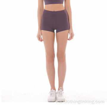 Wanita Pinggang Tinggi Sexy Yoga Shorts